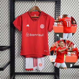 Kit infantil Nova Camisa Principal Internacional Adidas 2023/2024 [FRETE GRÁTIS]