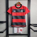 Kit Infantil Nova Camisa Flamengo Adidas + Shorts - 2023/2024 [FRETE GRÁTIS]