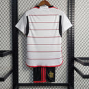 Kit Infantil Nova Camisa Branca Flamengo Adidas + Shorts - 2023/2024 [FRETE GRÁTIS]