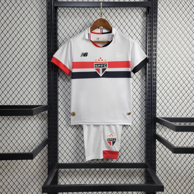 Novo Kit Infantil São Paulo New Balance Camisa + Shorts 2024/25-  [FRETE GRÁTIS]