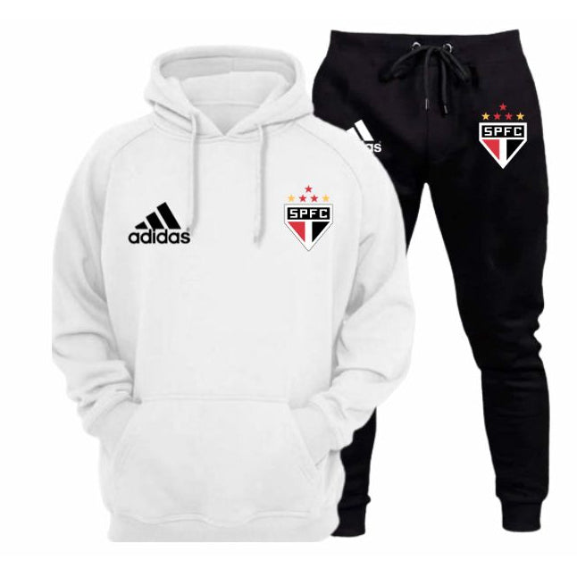 Conjunto Moletom + Calça São Paulo Adidas - 3 Cores [FRETE GRÁTIS]