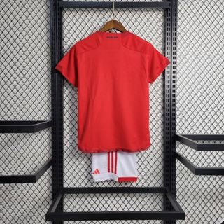 Kit infantil Nova Camisa Principal Internacional Adidas 2023/2024 [FRETE GRÁTIS]