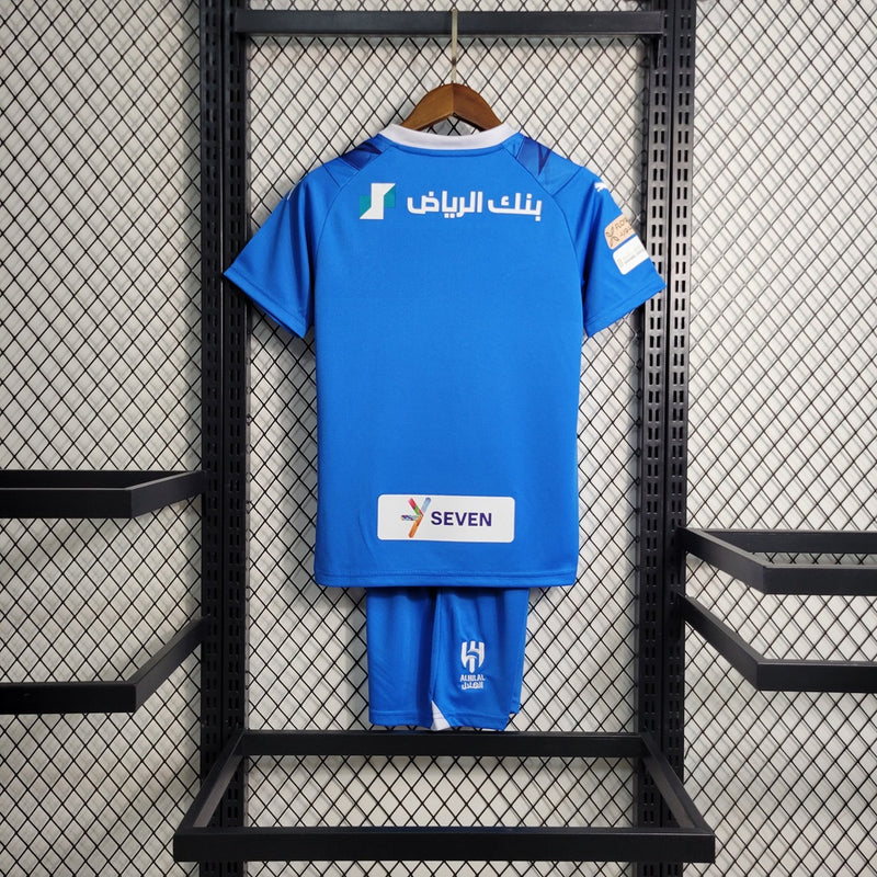 Kit infantil Nova Camisa Al Hilal Puma 2023/2024 [FRETE GRÁTIS]