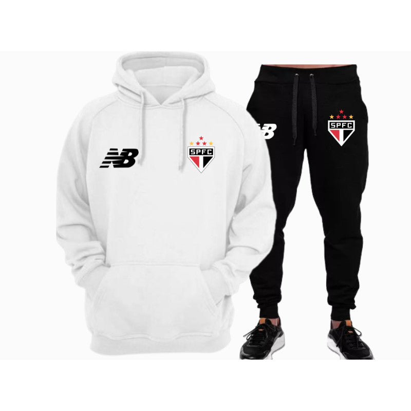 Conjunto Moletom + Calça São Paulo New Balance - 3 Cores [FRETE GRÁTIS]