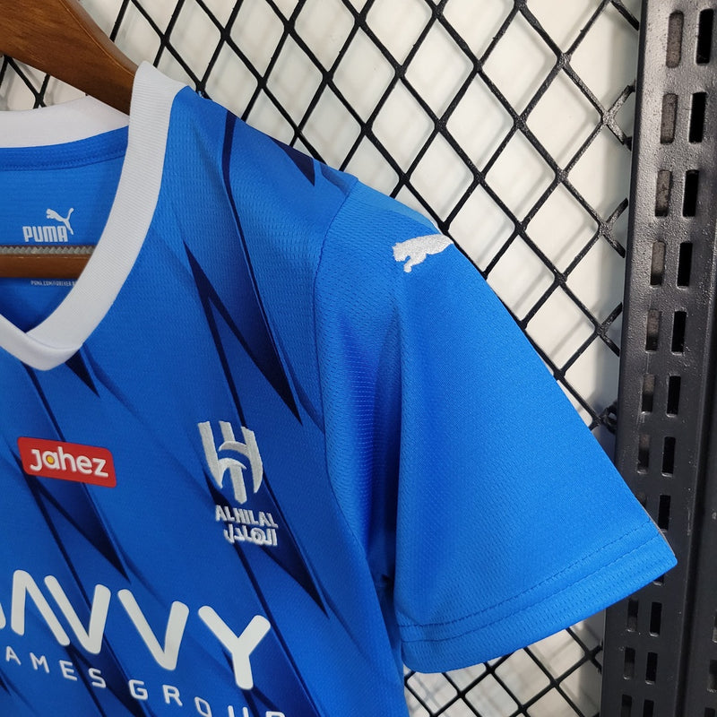 Kit infantil Nova Camisa Al Hilal Puma 2023/2024 [FRETE GRÁTIS]