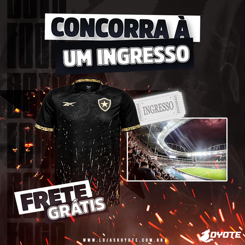 Nova Segunda Camisa Botafogo Reebok 2024/25 [CONCORRA À UM INGRESSO]