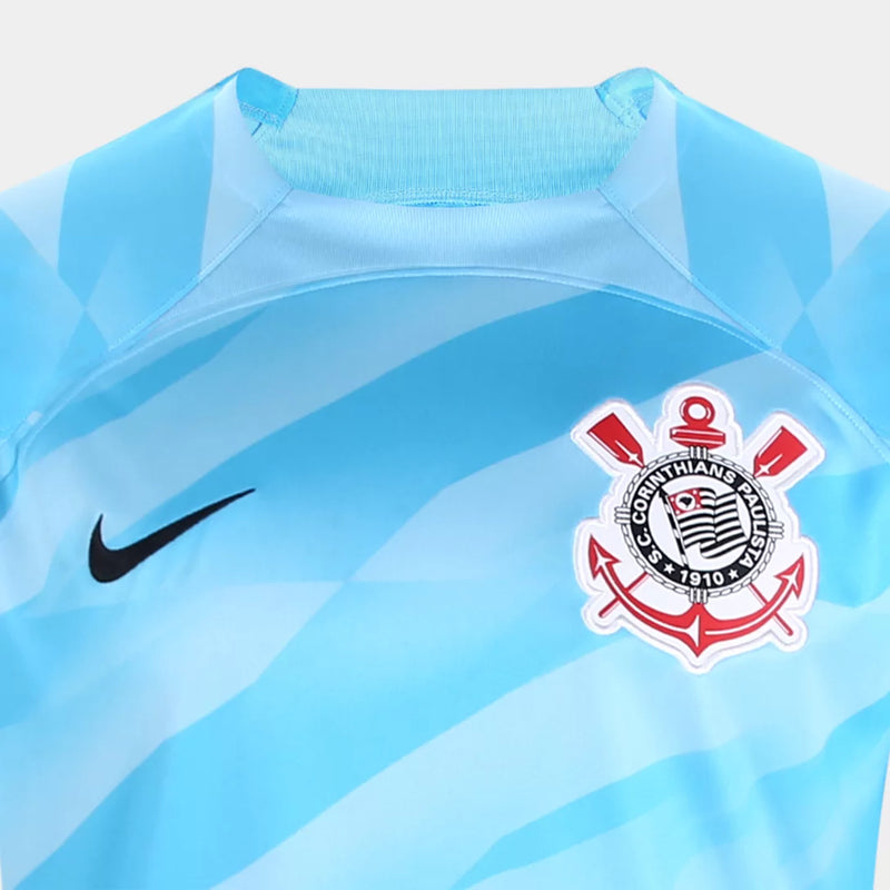 Camisa Goleiro Corinthians 23/24 s/n° Torcedor Nike - Azul