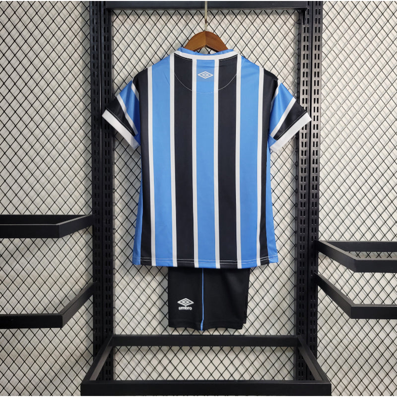 Kit Infantil Nova Camisa Grêmio Umbro + Shorts - 2023/2024 [FRETE GRÁTIS]