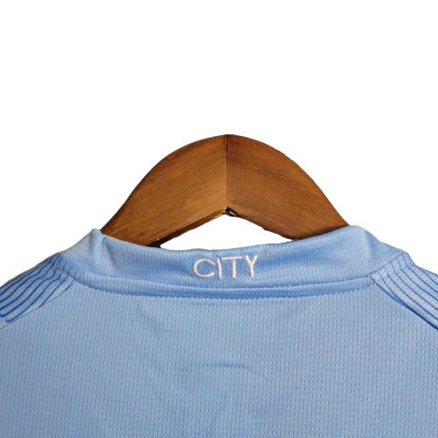 Kit Infantil Manchester City Puma Camisa + Shorts 2023/24 - [FRETE GRÁTIS]