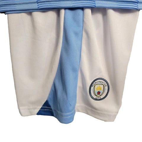 Kit Infantil Manchester City Puma Camisa + Shorts 2023/24 - [FRETE GRÁTIS]