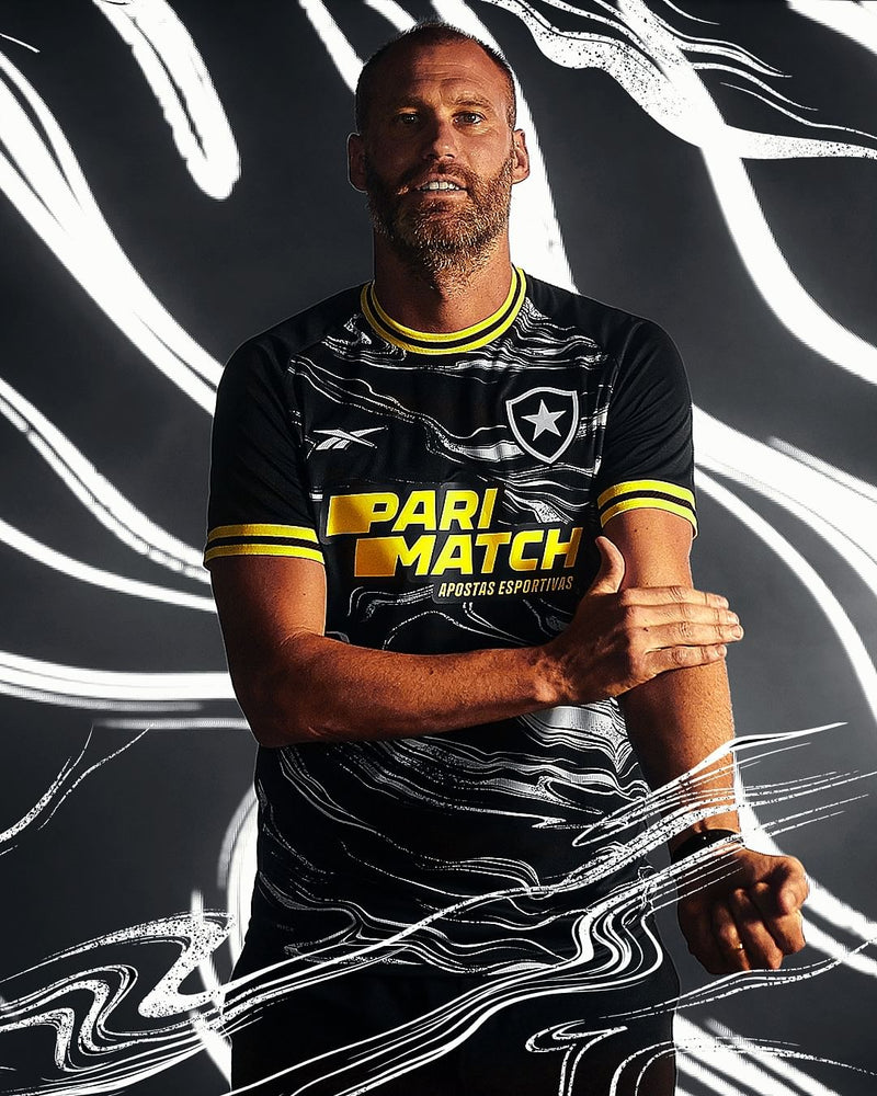 Nova Camisa 4 Botafogo Reebok  2024/25 - Preta (PRÉ VENDA) [FRETE GRÁTIS]