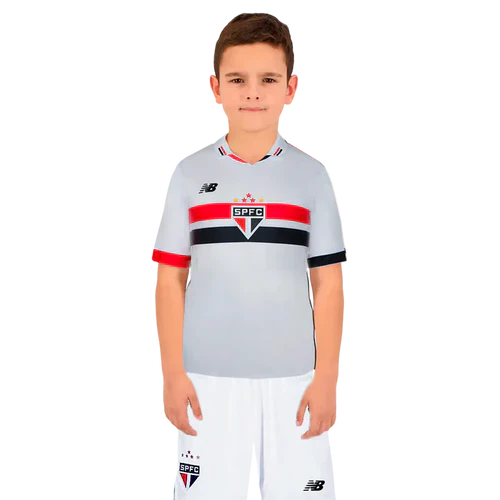 Novo Kit Infantil São Paulo New Balance Camisa + Shorts 2024/25-  [FRETE GRÁTIS]