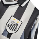 Camisa Santos Away 1998 Retrô - Branca e Preta [FRETE GRÁTIS]