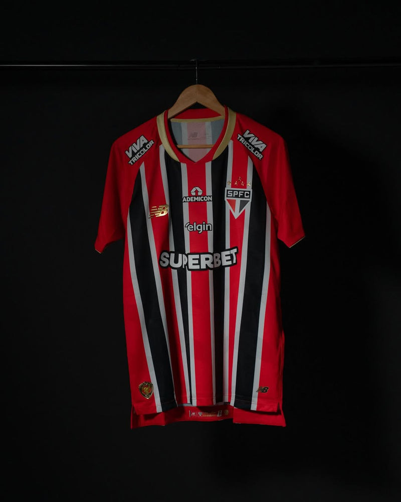 Nova Segunda Camisa Listrada New Balance São Paulo 2025/26 - [FRETE GRÁTIS]