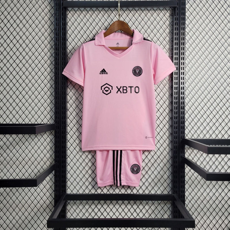 Kit Infantil Inter Miami Adidas Camisa + Shorts 2023/24 - [FRETE GRÁTIS]