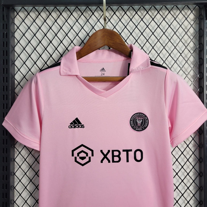 Kit Infantil Inter Miami Adidas Camisa + Shorts 2023/24 - [FRETE GRÁTIS]