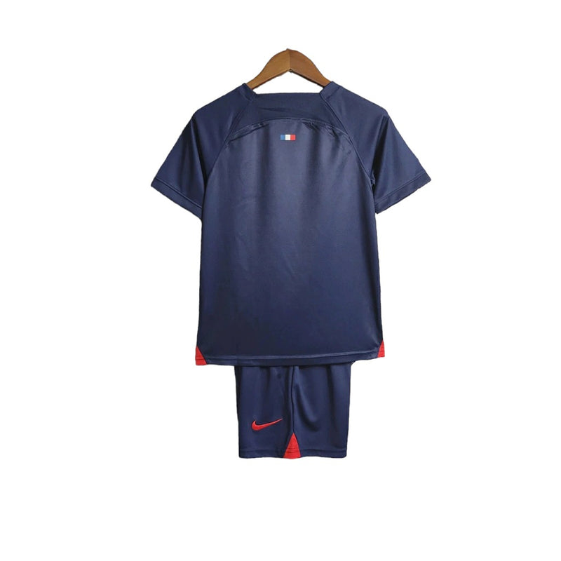 Kit Infantil Paris Saint-Germain PSG Camisa + Shorts 2023/24 - [FRETE GRÁTIS]