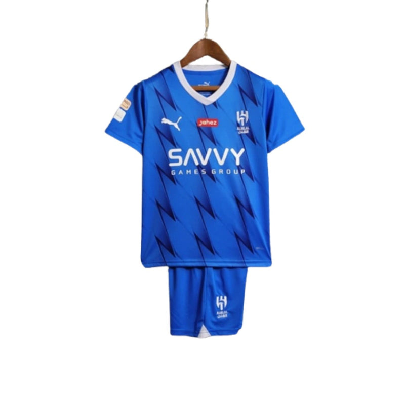 Kit Infantil Al Hilal Camisa + Shorts 2023/24 - [FRETE GRÁTIS]