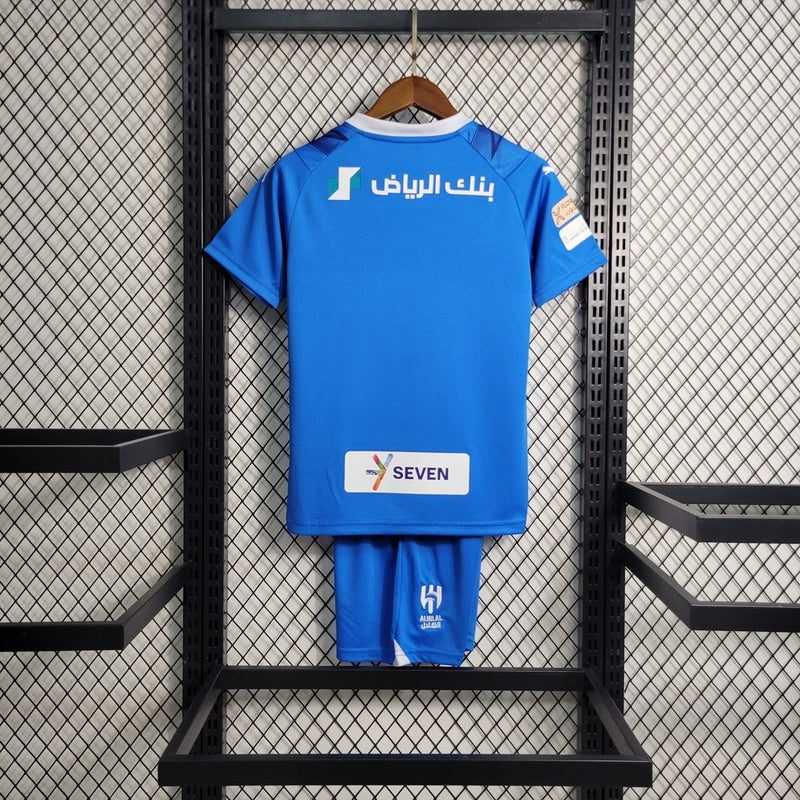 Kit Infantil Al Hilal Camisa + Shorts 2023/24 - [FRETE GRÁTIS]