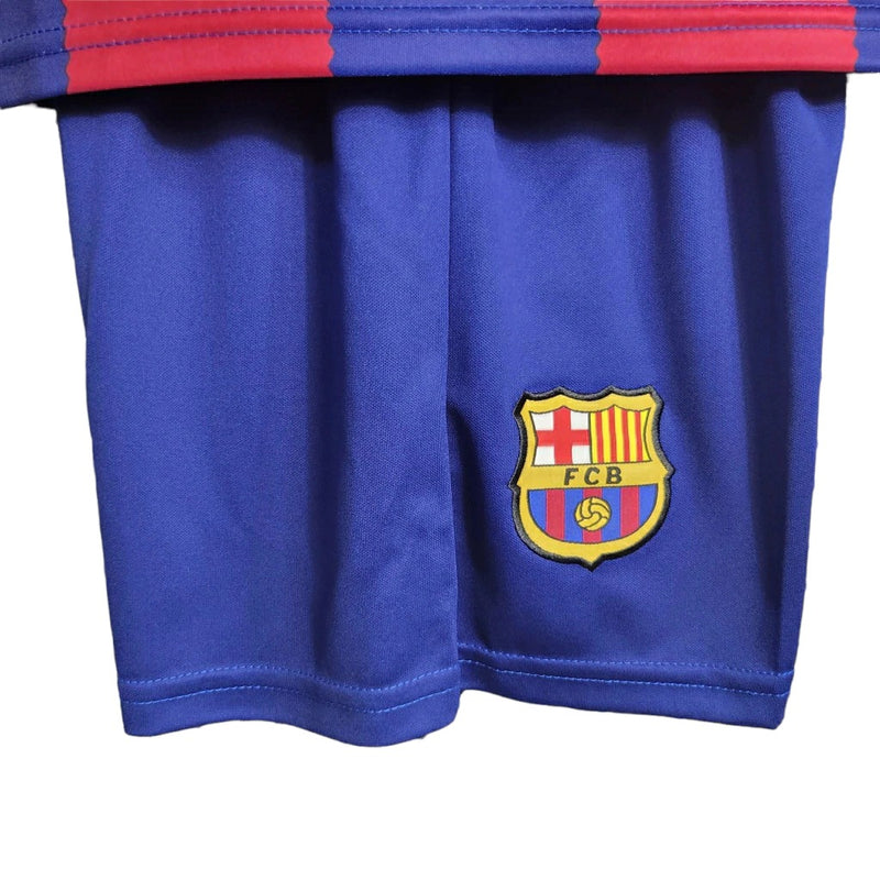 Kit Infantil Barcelona Nike Camisa + Shorts 2023/24 - [FRETE GRÁTIS]