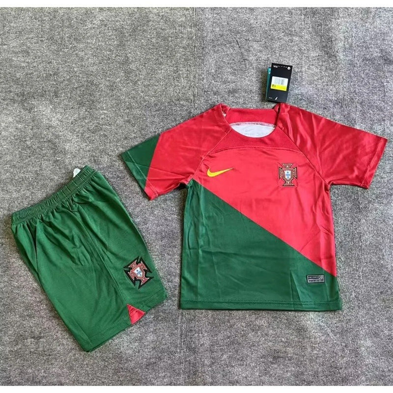 Kit Infantil Portugal Camisa + Shorts 2022/23 - [FRETE GRÁTIS]