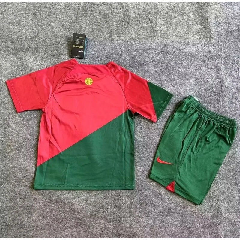 Kit Infantil Portugal Camisa + Shorts 2022/23 - [FRETE GRÁTIS]