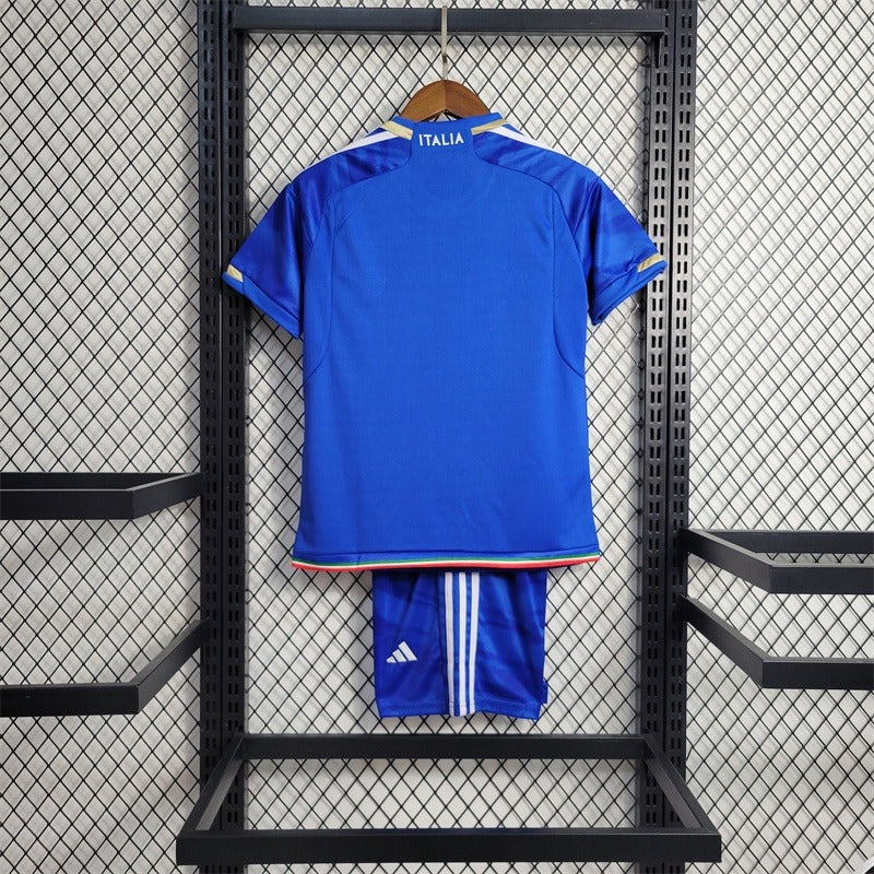 Kit Infantil Itália Adidas Camisa + Shorts 2023/24 -  [FRETE GRÁTIS]