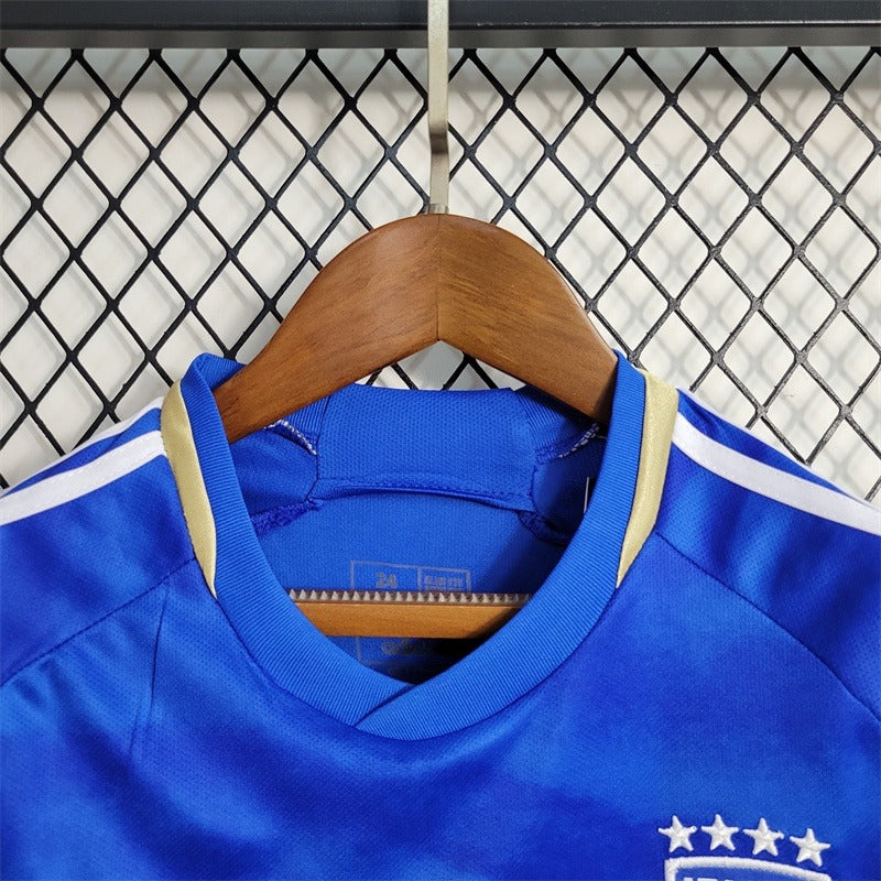 Kit Infantil Itália Adidas Camisa + Shorts 2023/24 -  [FRETE GRÁTIS]