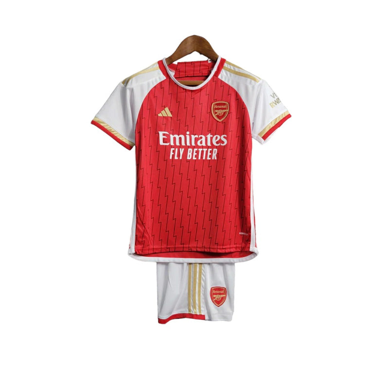 Kit Infantil Arsenal Adidas Camisa + Shorts 2023/24 -  [FRETE GRÁTIS]