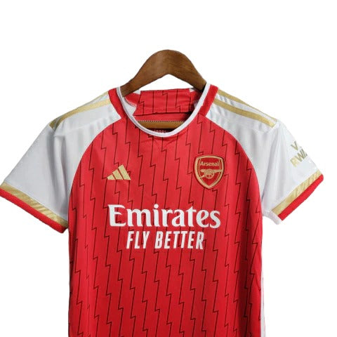 Kit Infantil Arsenal Adidas Camisa + Shorts 2023/24 -  [FRETE GRÁTIS]