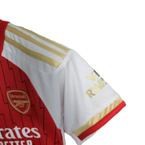 Kit Infantil Arsenal Adidas Camisa + Shorts 2023/24 -  [FRETE GRÁTIS]