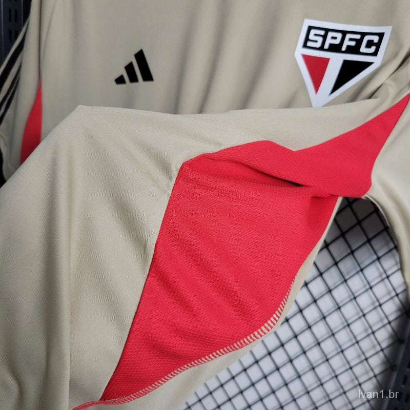 Camisa Treino São Paulo Adidas 2023/24 Bege [COMPRE 2 LEVE 3]