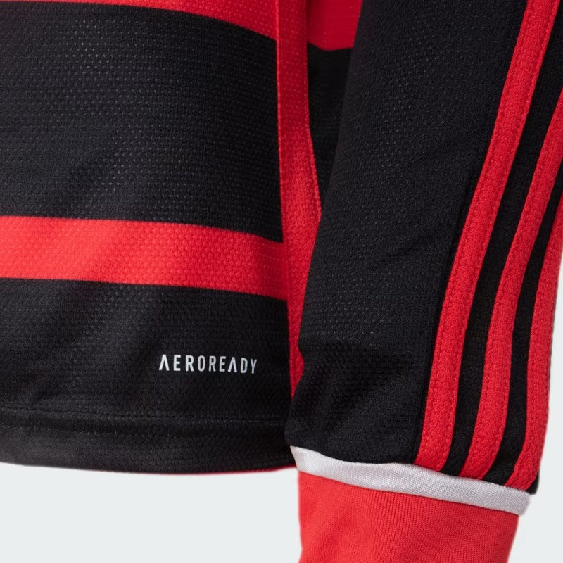 Nova Camisa Principal Manga Longa Flamengo Adidas 2024/2025 [FRETE GRÁTIS]