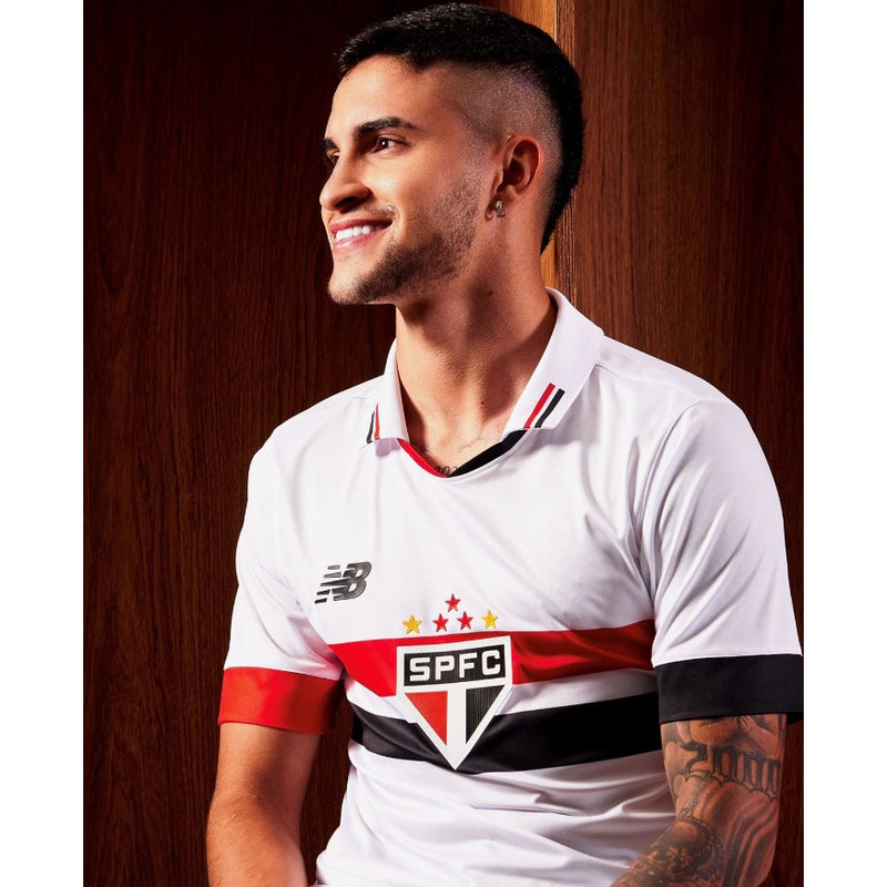 Nova Camisa Principal New Balance São Paulo 2024/25 [COMPRE 2 LEVE 3]