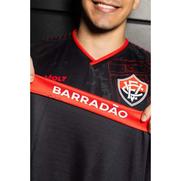 Nova Camisa Vitória Pré-jogo Preta 2024 - [COMPRE 2 LEVE 3]