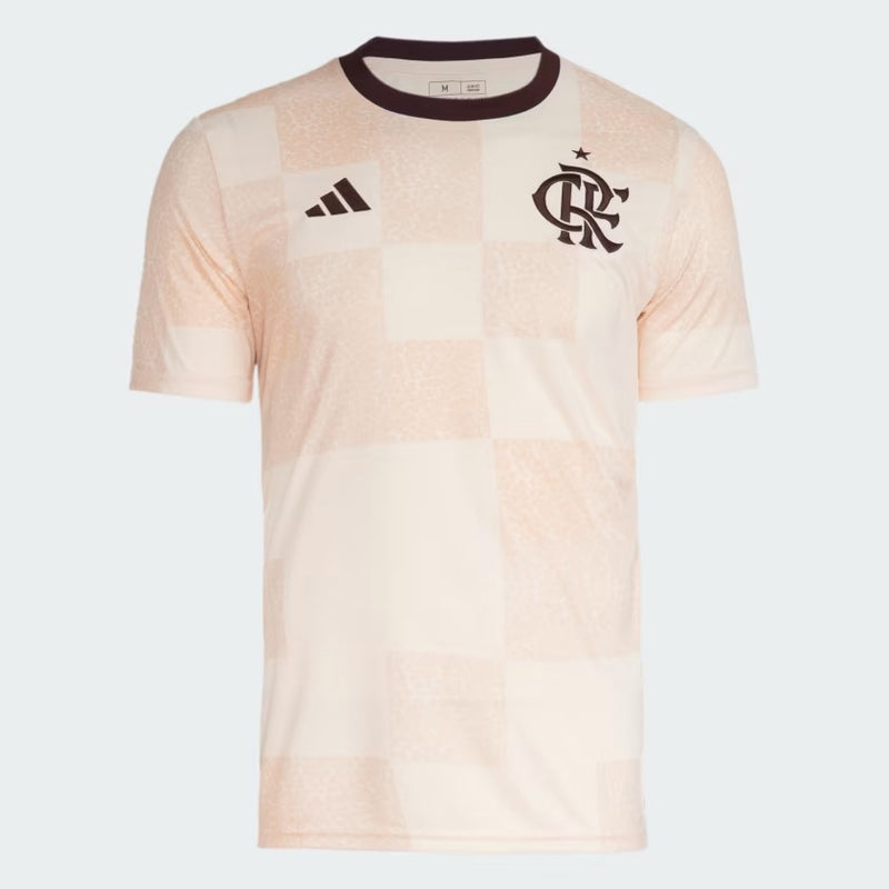 Nova Camisa Treino Flamengo Bege Adidas 2024/2025 [FRETE GRÁTIS]