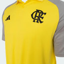 Camisa Flamengo Adidas Treino 2024-25 Amarela Polo [FRETE GRÁTIS]