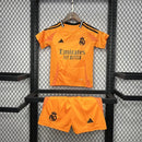 Novo Kit Infantil Camisa + Shorts Real Madrid II 2024/25 - [FRETE GRÁTIS]