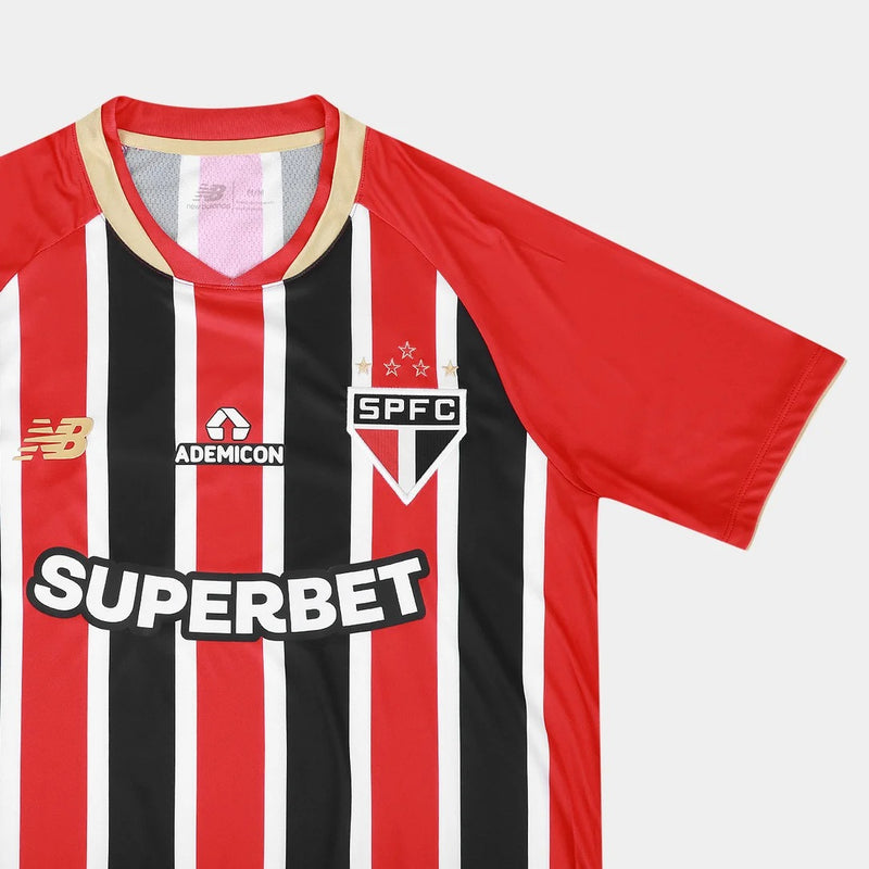 Nova Segunda Camisa Listrada New Balance São Paulo 2025/26 - [FRETE GRÁTIS]