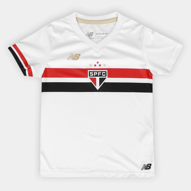 Novo Kit Infantil São Paulo New Balance Camisa + Shorts 2025/26 -  [FRETE GRÁTIS]