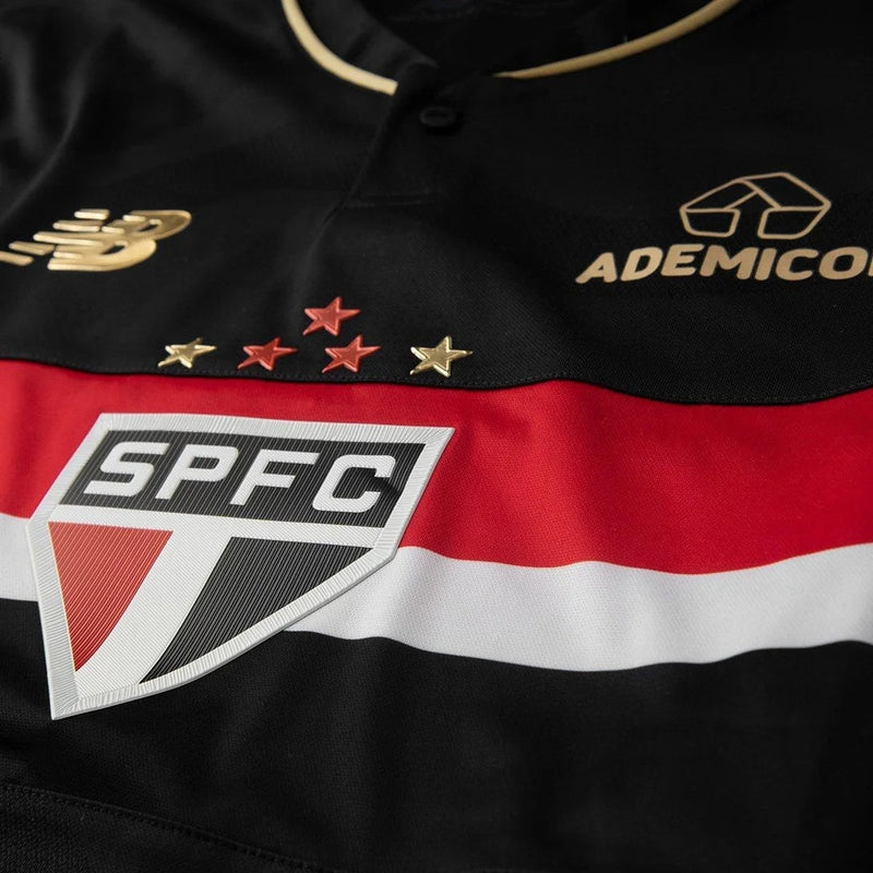 Nova Terceira Camisa Listrada New Balance São Paulo 2025/26 - [FRETE GRÁTIS]