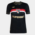 Nova Terceira Camisa FEMININA Preta New Balance São Paulo 2025/26 - [FRETE GRÁTIS]