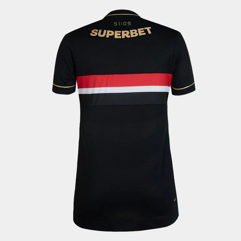 Nova Terceira Camisa FEMININA Preta New Balance São Paulo 2025/26 - [FRETE GRÁTIS]