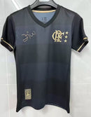 Camisa Retrô Flamengo Zico Preta Masculina [FRETE GRÁTIS]