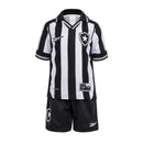Novo Kit Infantil Camisa + Shorts Botafogo I 2025/26 - Preto e Branco