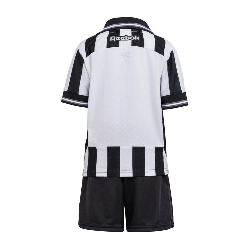 Novo Kit Infantil Camisa + Shorts Botafogo I 2025/26 - Preto e Branco