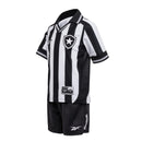 Novo Kit Infantil Camisa + Shorts Botafogo I 2025/26 - Preto e Branco