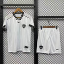 Novo Kit Infantil Camisa + Shorts Botafogo III 2025/26 - Branco