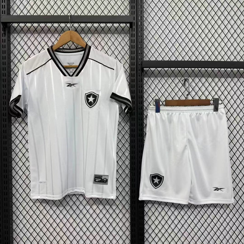 Novo Kit Infantil Camisa + Shorts Botafogo III 2025/26 - Branco