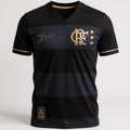 Camisa Retrô Flamengo Zico Preta Masculina [FRETE GRÁTIS]